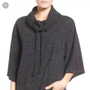 Gibson Funnel Neck Poncho Sweatshirt Size Small